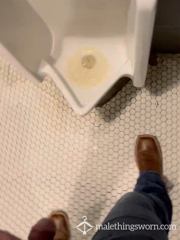 Pissing At A Bar In Boots