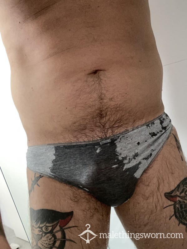 Pissing Myself In A Pair Of Grey Briefs