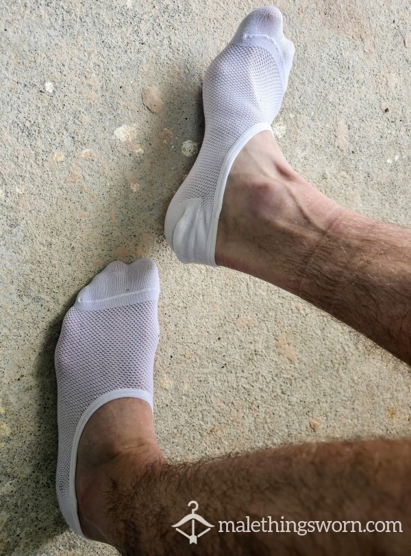 Plain White Mesh Socks