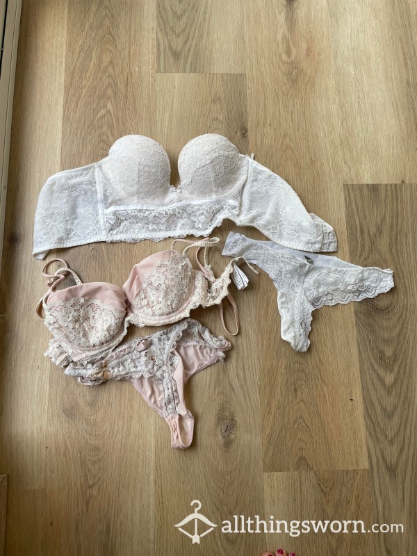 Lingerie Sets Pleasure State Bra & G And White Intimicimy Set (both Sets)