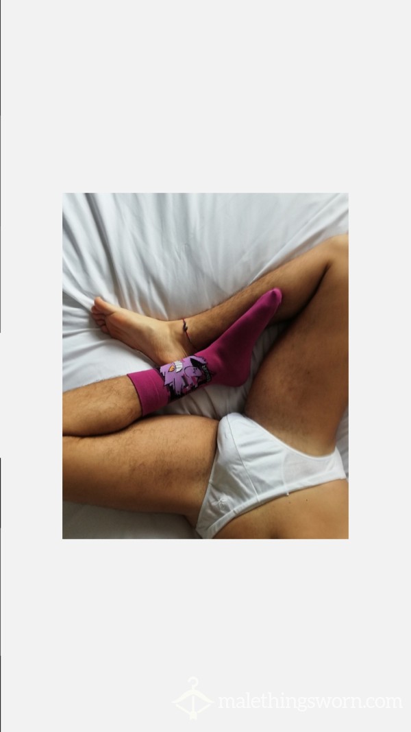Pokémon Gengar Socks, Purple Cuty Socks Well Worned