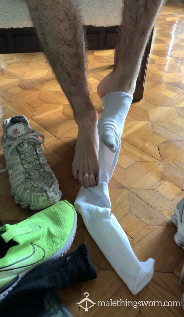 Post Workout Feet, Sock, Shoe Fun With My Hot Friend 2 Minutes