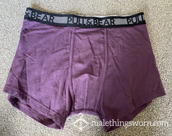 Pull & Bear Purple Boxers Fresh Off My Sexy Alpha Body 😉