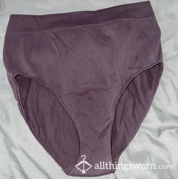 Purple High Waisted Full Brief Knickers