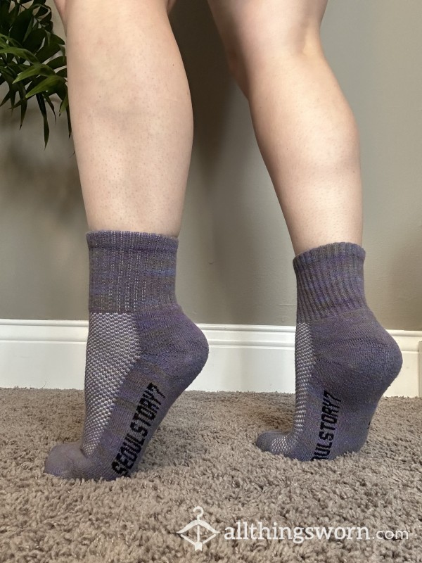 Purple Hiking Socks