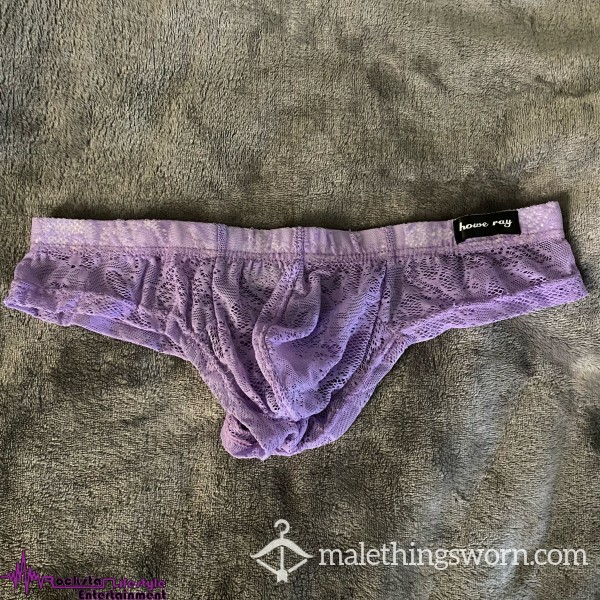 Purple Lace Briefs