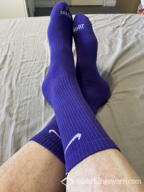 Purple Nike Socks