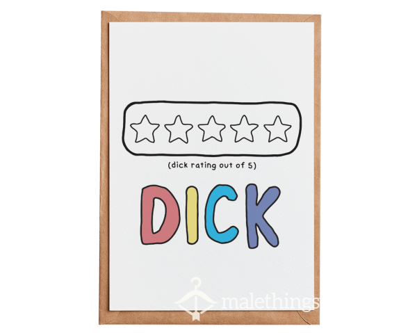 Rate Your Dick