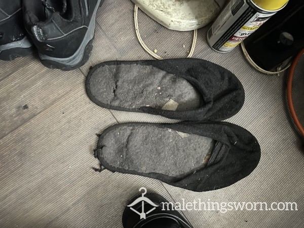 Really Worn House Slippers