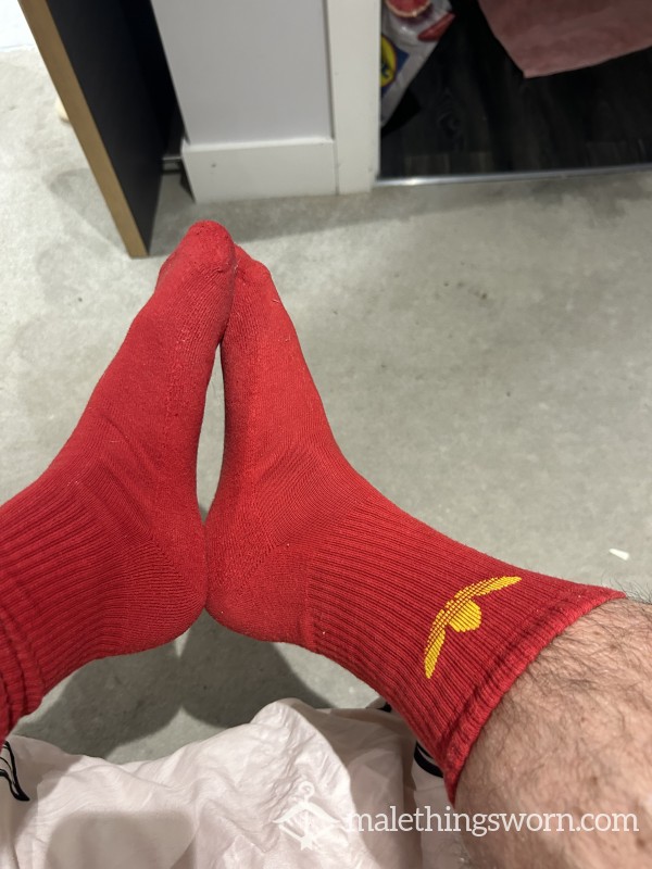 Red Adidas Socks
