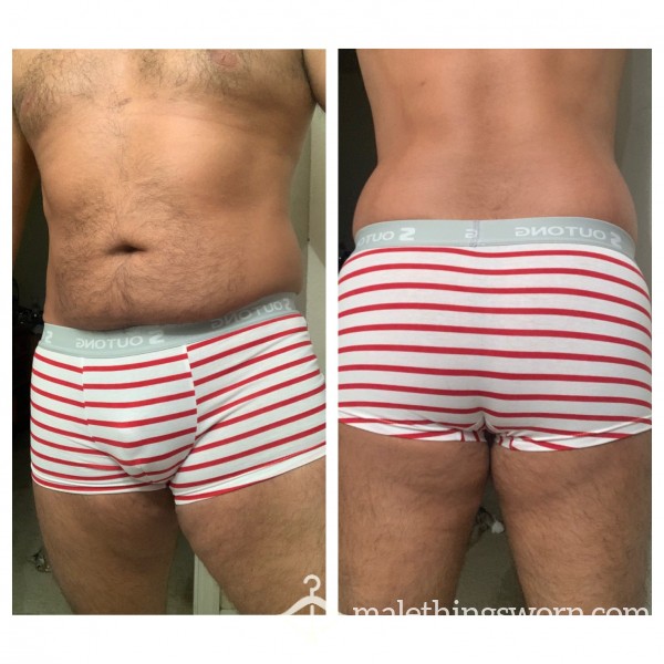 Red And White Striped Boxers