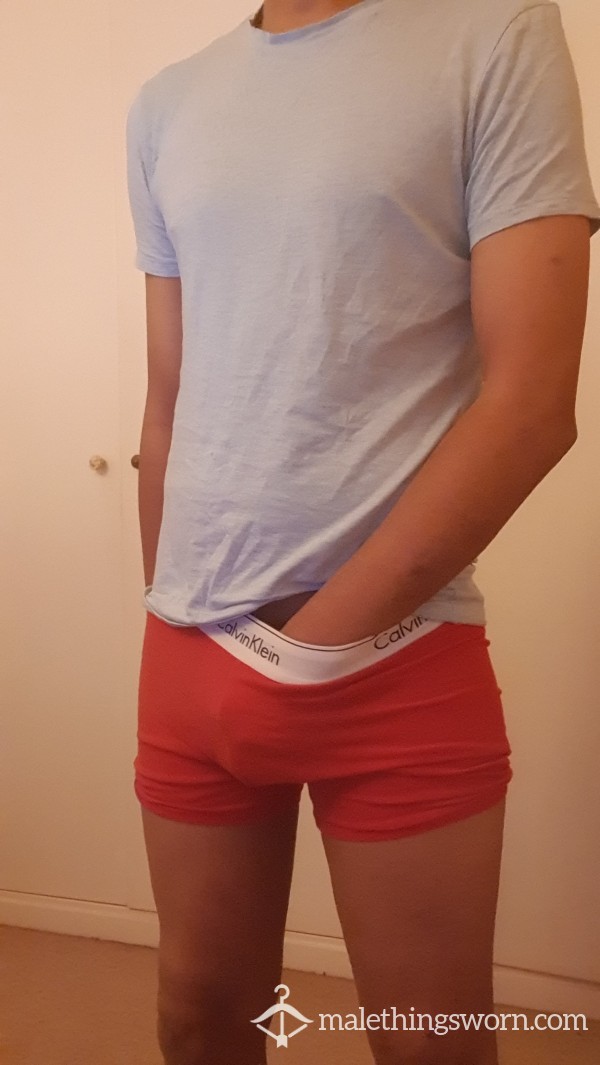 Red Calvin Boxers