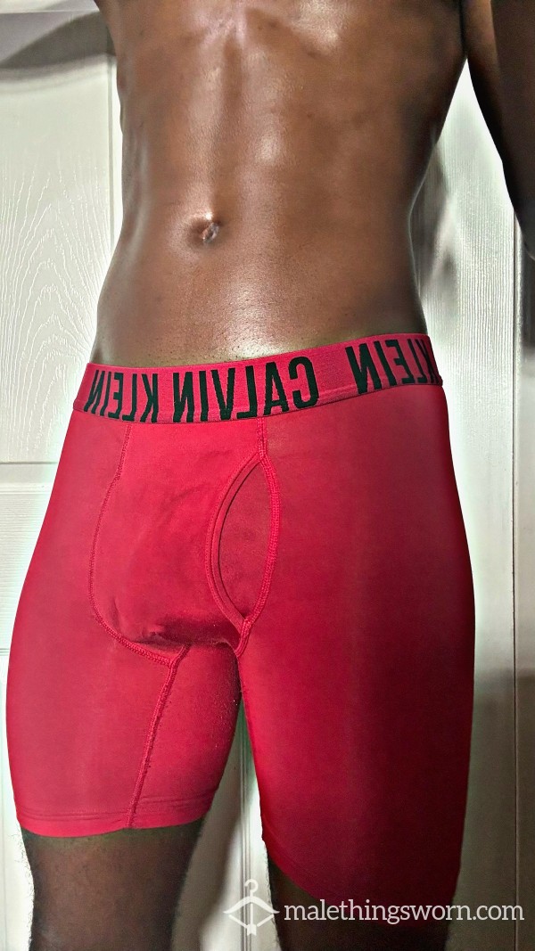 (SOLD)Red Calvin’s Boxer Briefs