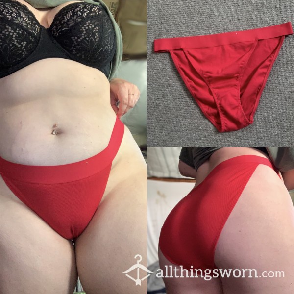 Red Cheeky Cotton Panties ❤️‍🔥