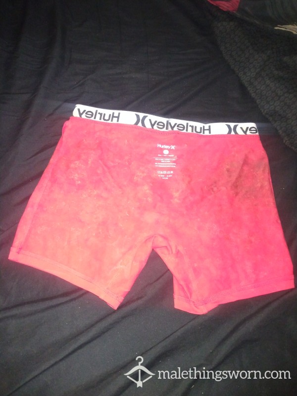 Red Cum Stained Boxer Briefs