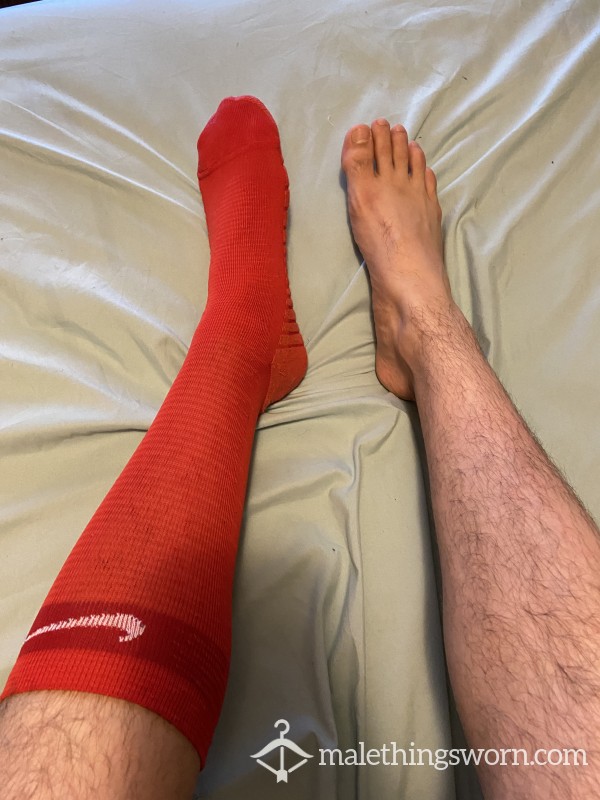 Red Nike SOCCER Socks