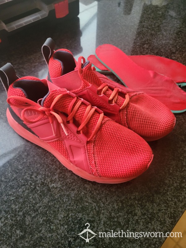 Red Old Sweaty Gym Shoes