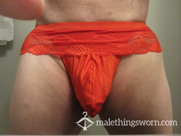 Red On Red Lace Men's G-String
