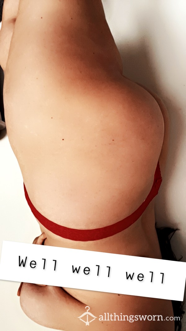 Red Thong (worn For 6 Hours)