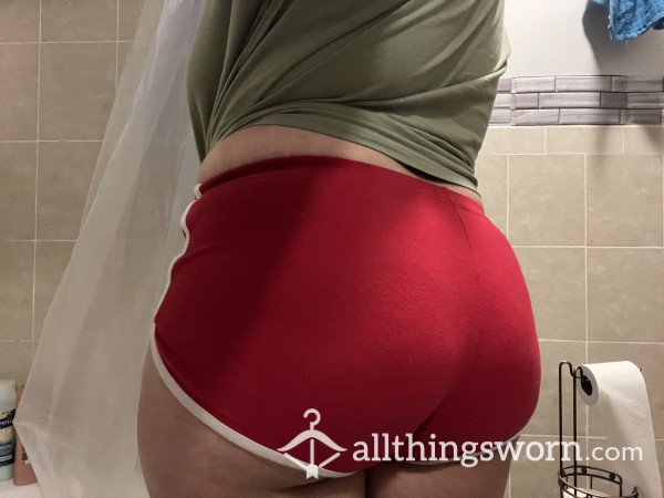 Red Tight Gym Shorts