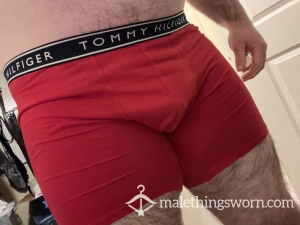 Red Tommy Boxer Briefs - 3 Day