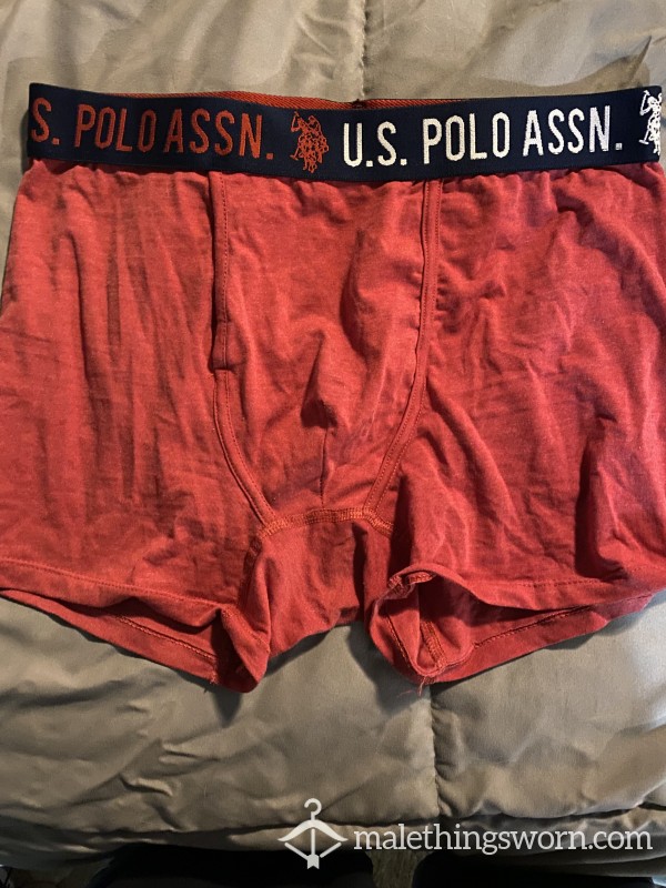 Red US Polo Assn Boxer Briefs