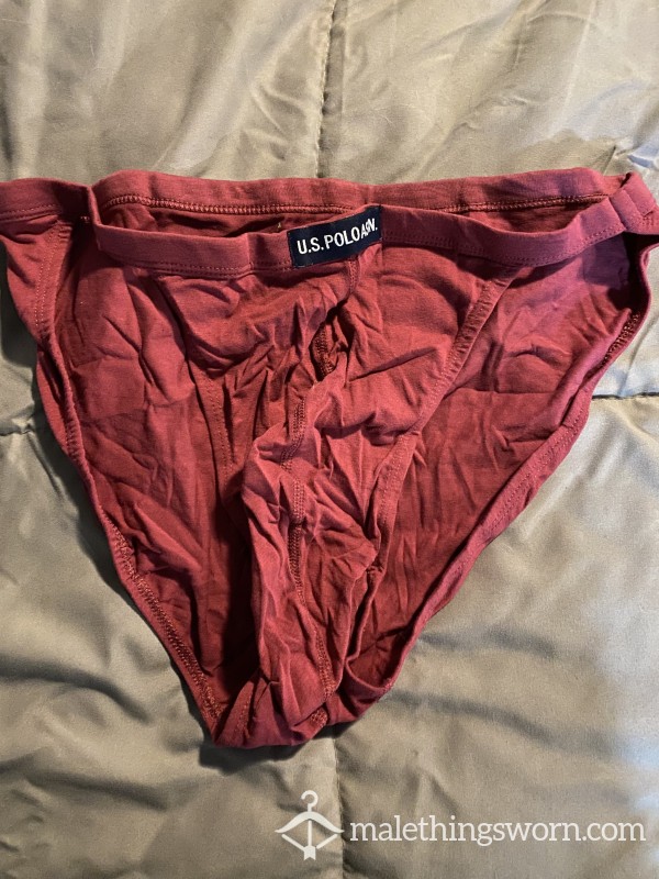 Red US Polo Bikini Briefs Size Large