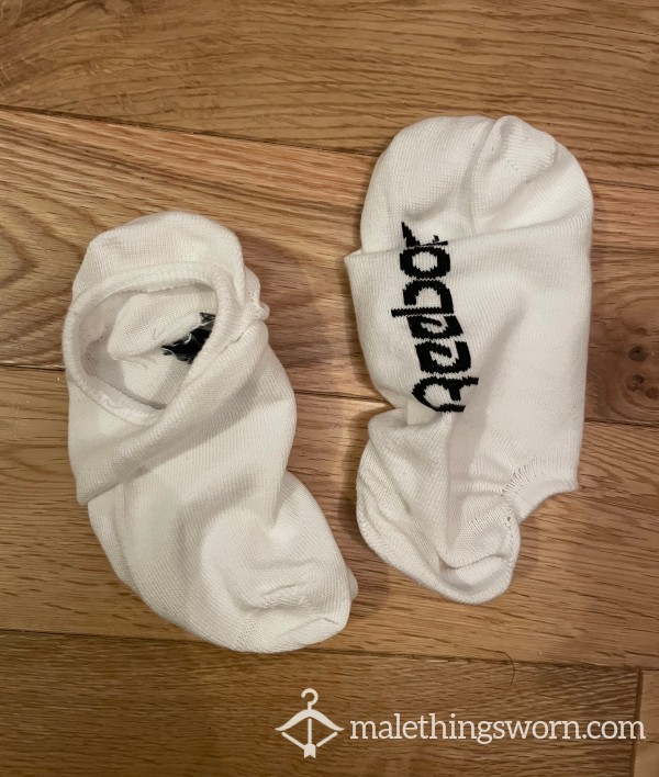 Reebok No Show White Trainer Sneaker Gym Socks - Ready To Be Customised For You