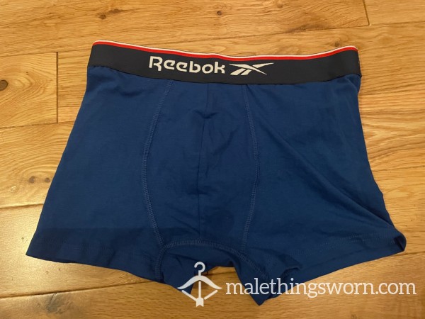 Reebok Training Tight Fitting Blue Boxer Shorts Trunks (S) Ready To Be Customised For You!