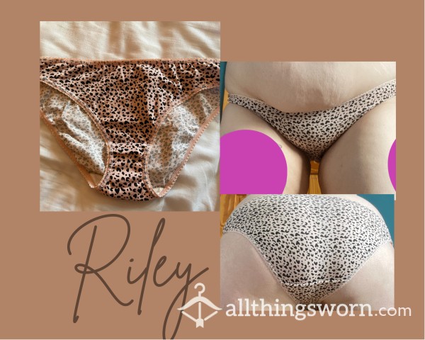 “Riley” Pink Leopard Print Cotton Bikini