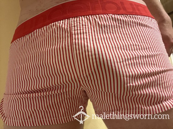 Rounderbum Striped Boxers - My Dick Falls Out