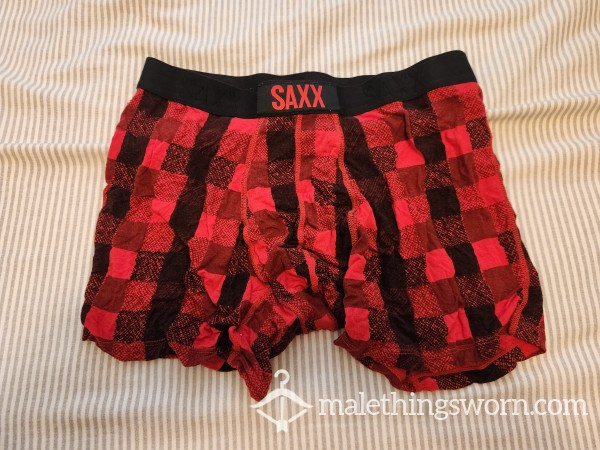 Saxx Flannel Boxer Briefs