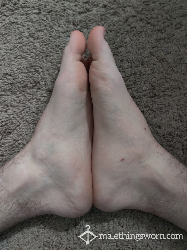 Smooth Feet Of An Active College Student