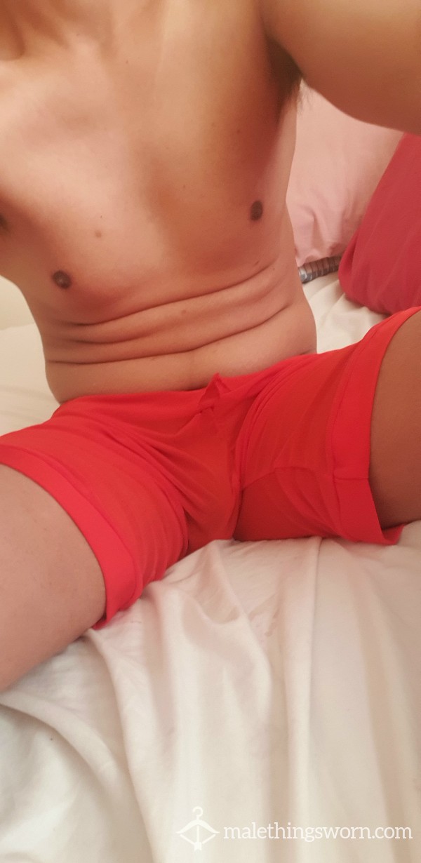 See Through Red Boxer Shorts