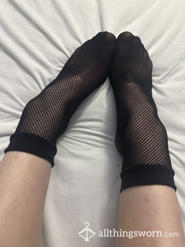 Sexy Black Fishnet Ankle Socks