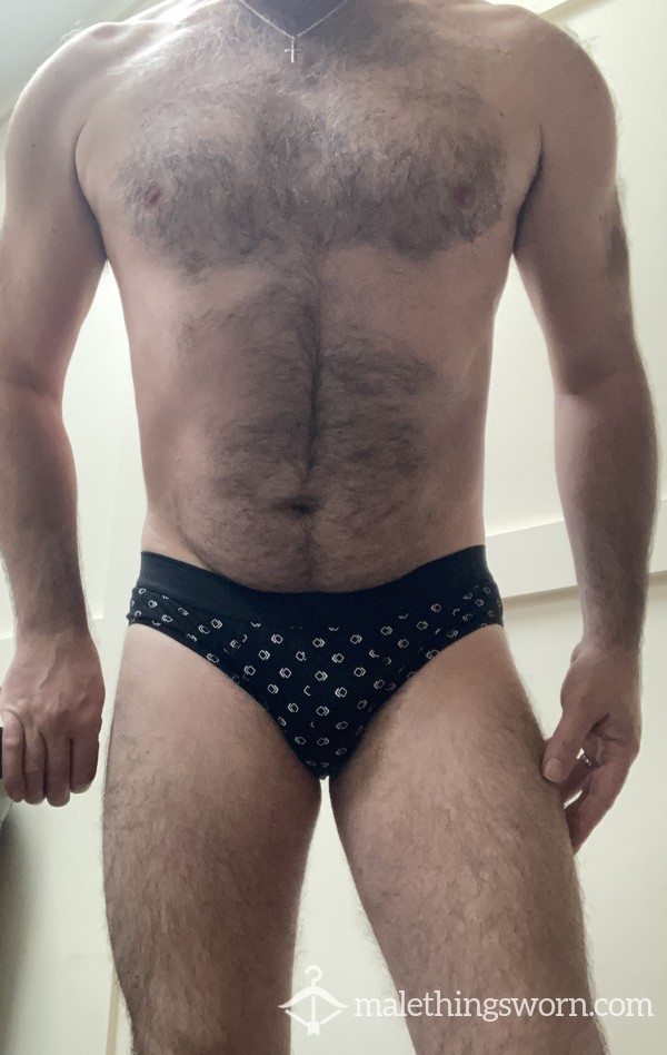 Sexy Black Patterned Briefs
