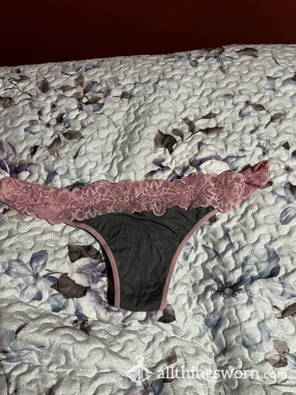 Sexy Grey And Pink Panties