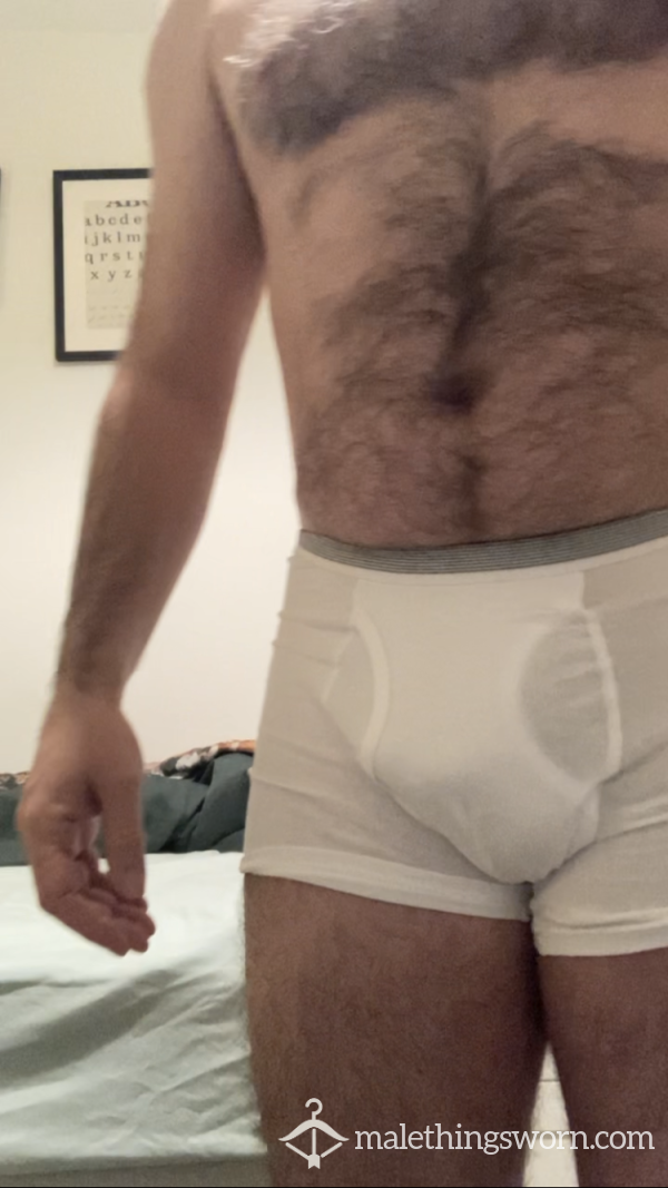 Sexy Slow Reveal In Tight White Underwear