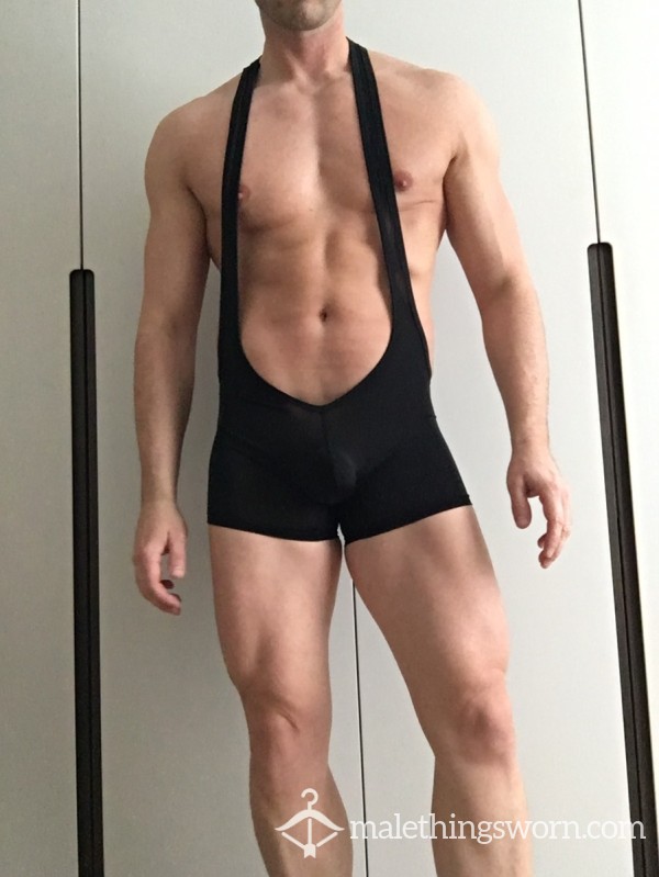 Sheer Bodysuit Black - Fits Size S-M