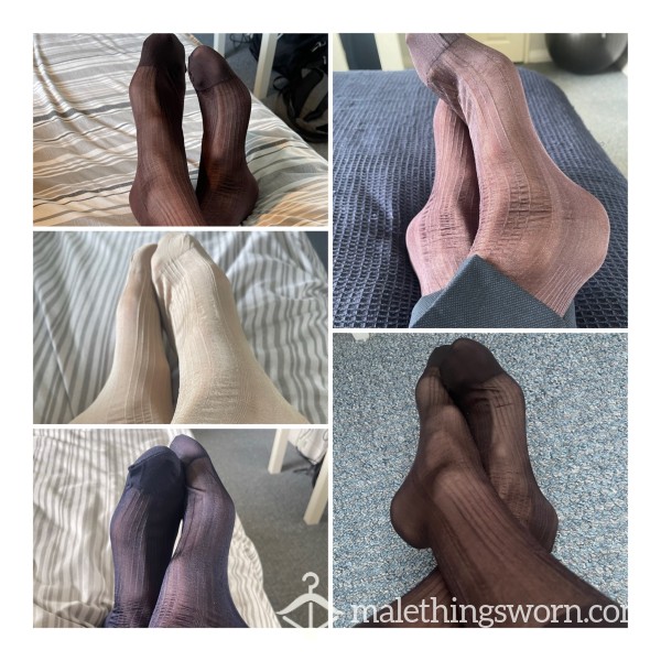 Sheer Dress Socks 5 Colours Available