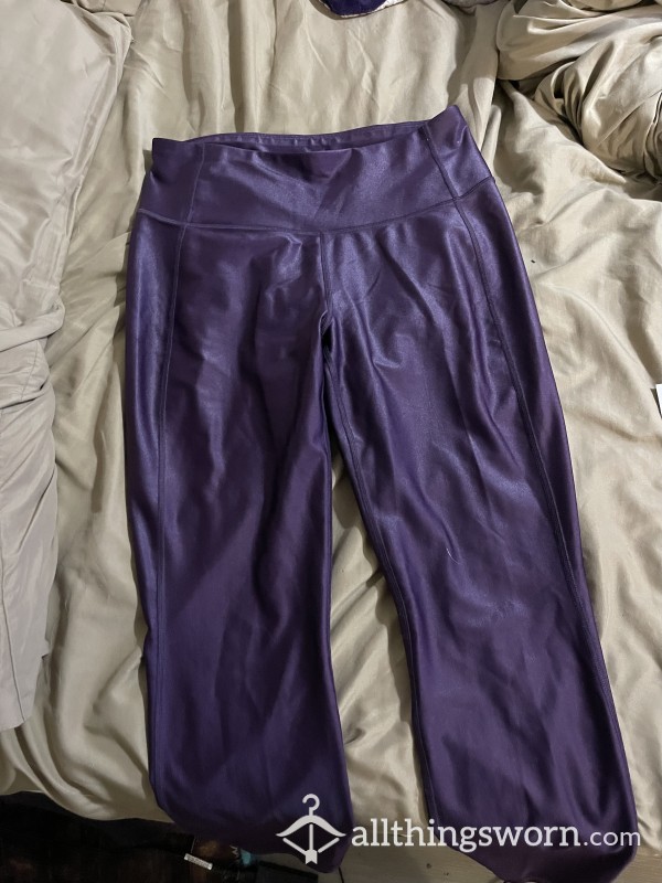 Shiny Purple Leggings
