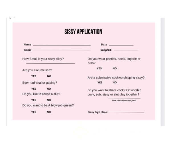 Sissy Application!