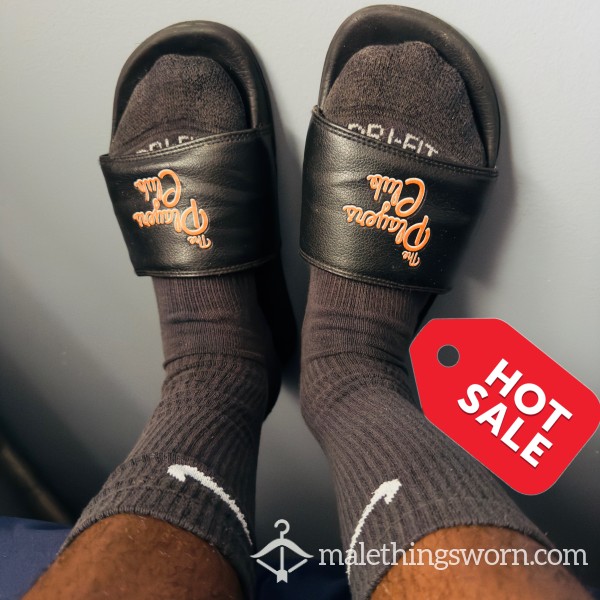 Slides + Black Nike Socks(FREE)