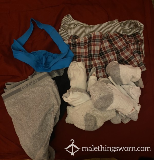 Worn, Used, Clothing, Socks, Underwear, Shirts