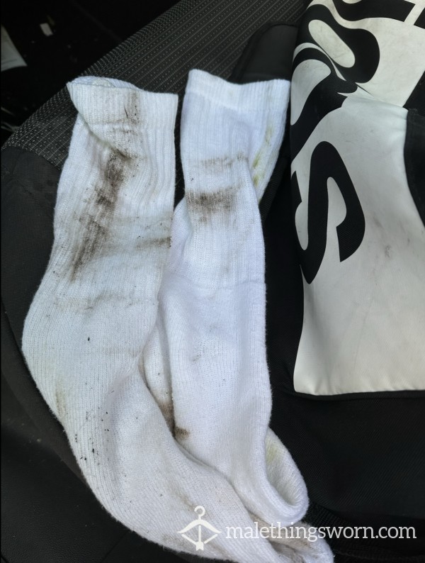 Socks For Footy, Muddy And Sweaty As Fuck 🐽