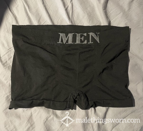 Soft And Thin Black Briefs, Ready To Be Well Worn And Used For A Custom Order.