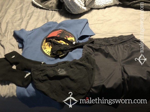 **SOLD** Sweaty And Cum Loaded Gym Outfit **SOLD**