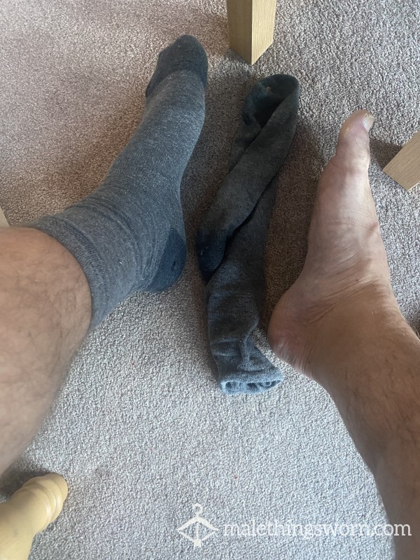Sour Smelly Grey Work Socks