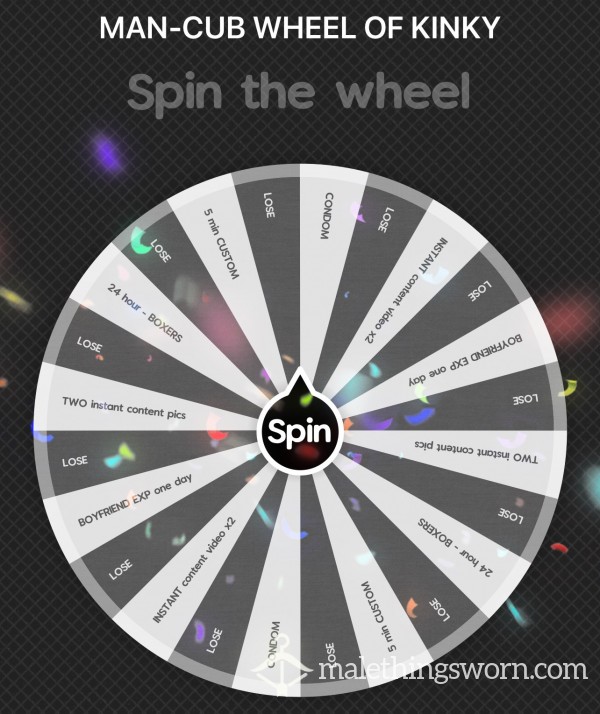 😈💀👹 Spin, Spin, SPIN - Man-Cub - Wheel Of Kink 😈💀👹