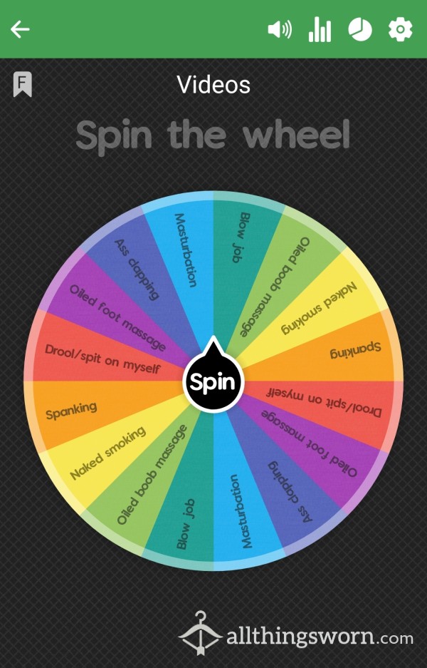 Spin-the-wheel For A Naughty Video